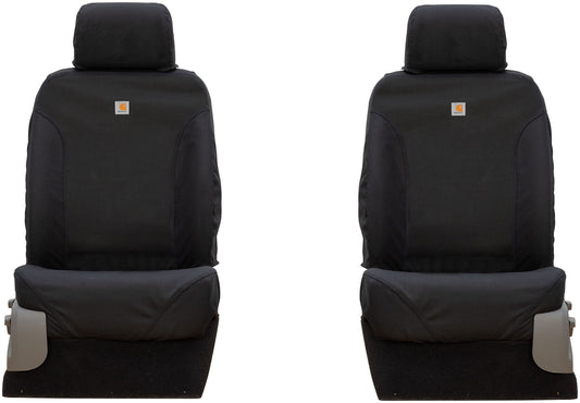 COVERCRAFT SSC3473COBK Covercraft Carhartt Super Dux SeatSaver Custom Seat Covers | SSC3473COBK | 1st Row Bucket Seats | Compatible with 2019-2020 Ford F-150 (Excludes Raptor), 2019-2022 F-250/F-350 | Black