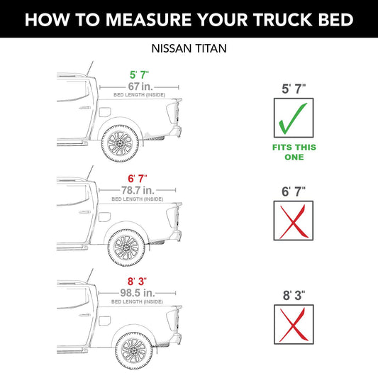 RETRAX T-80741 RealTruck Retrax RetraxPRO XR Retractable Truck Bed Tonneau Cover – T-80741 – Fits 2004 - 2025 Nissan Titan Crew Cab 4-doors (w/ or w/o Utilitrack) 5' 7" Bed (67")