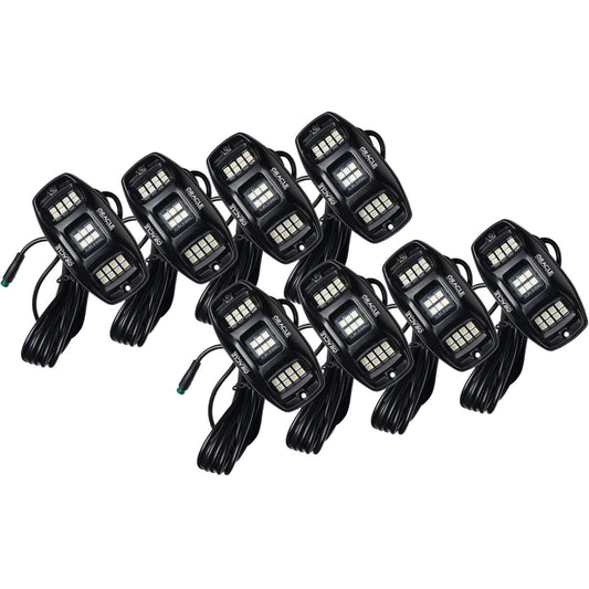 Oracle 5895-339-8 Oracle Lighting 5895-339-8: Colorshift RGB+W Underbody Wheel Well Rock Light Kit (8 Pcs)