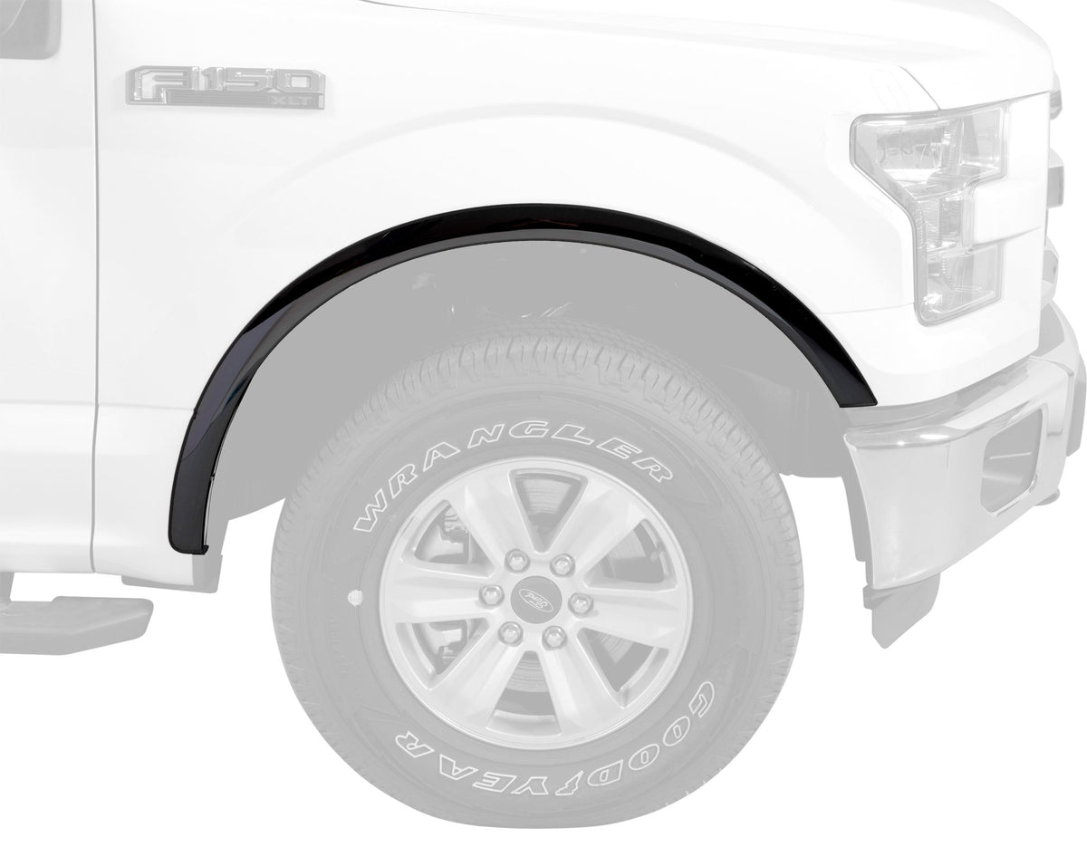 PUTCO 97219BP Putco Black Stainless Steel Fender Trim Kit - Fits 2004-2014 Ford F150-4 Piece Set