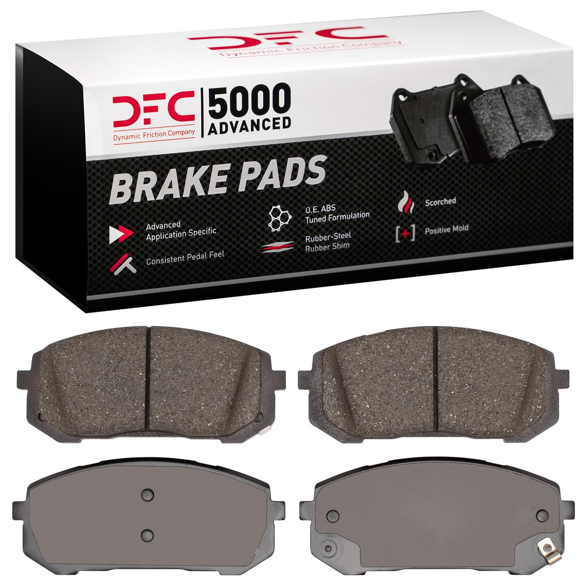 Dynamic Friction 1551-2400-00 DFC Front 5000 Advanced Brake Pads