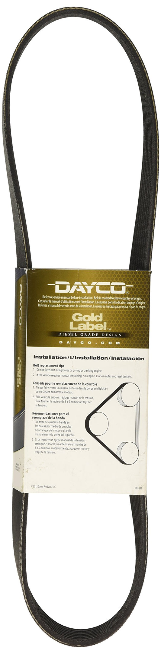 Dayco 5080370 SERPENTINE BELT