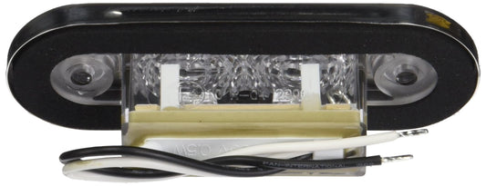 HELLA 959680811 Hella 959680811 '9680 Series' Multivolt White 10-33V DC LED Step Light with Polished Stainless Steel Rim