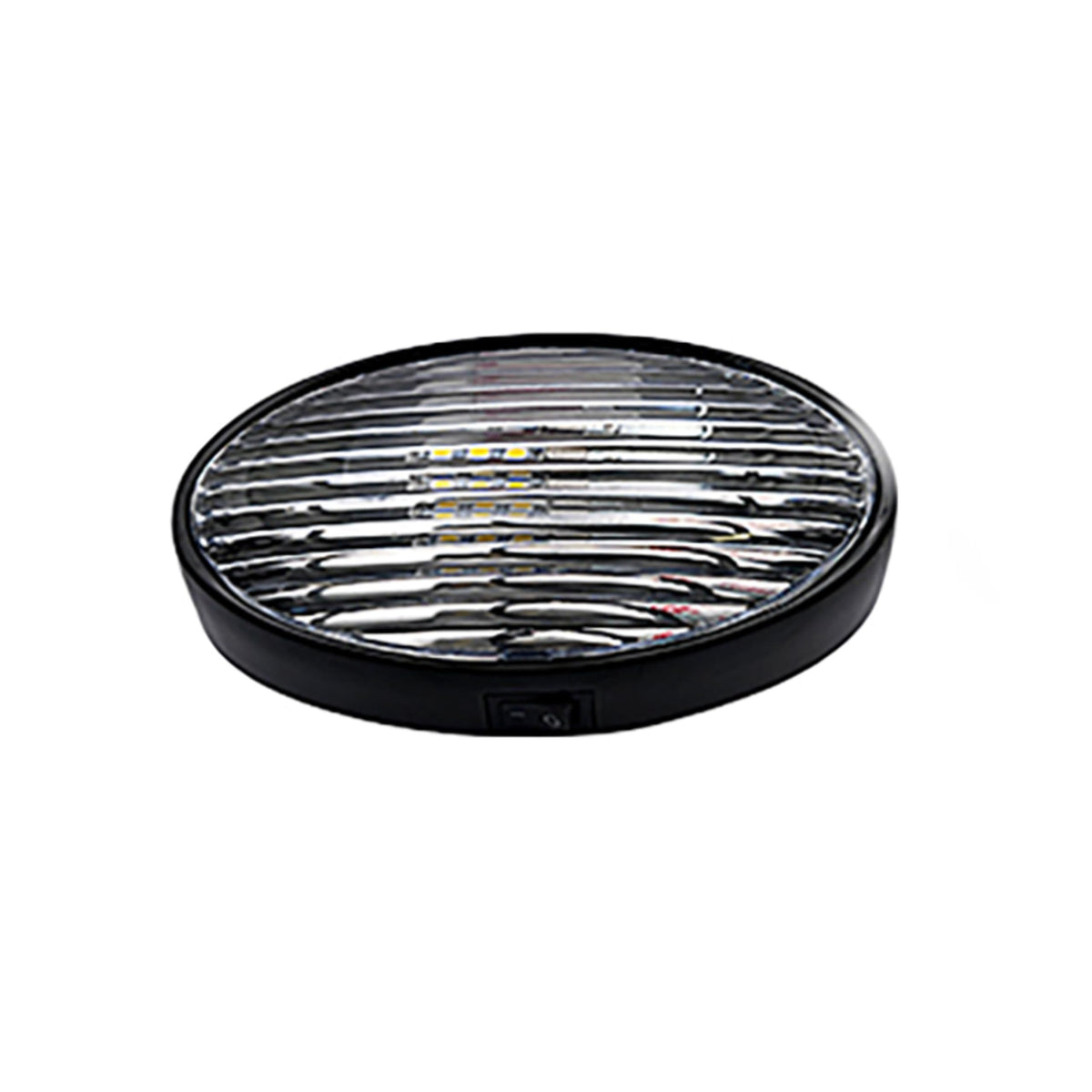 RV DESIGNER L860 RV Designer L860 - LED Oval Porch Light with On/Off Switch, 2 Wire, Black
