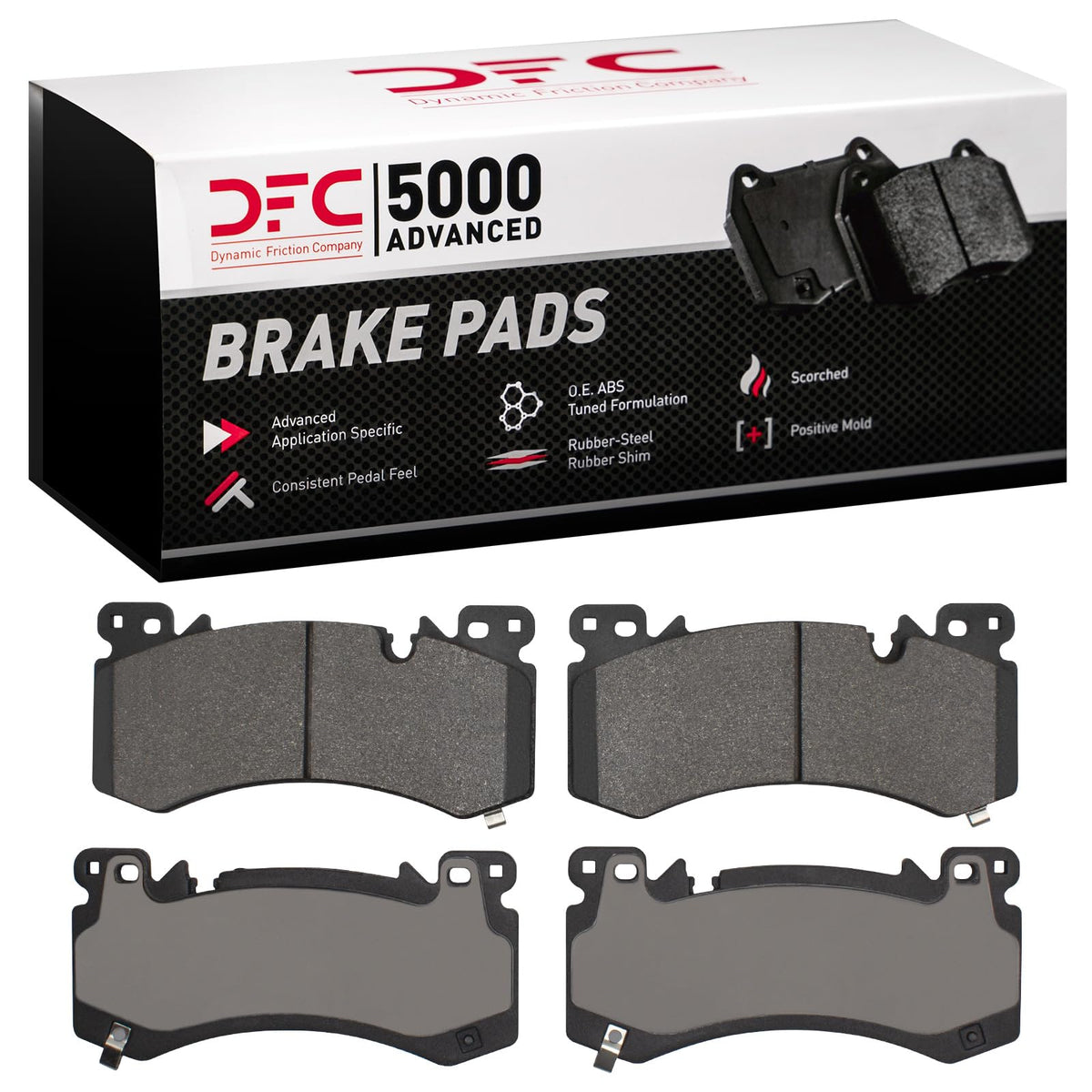Dynamic Friction 1551-2407-00 ADVANCED BRAKE PADS-LOW METALLIC