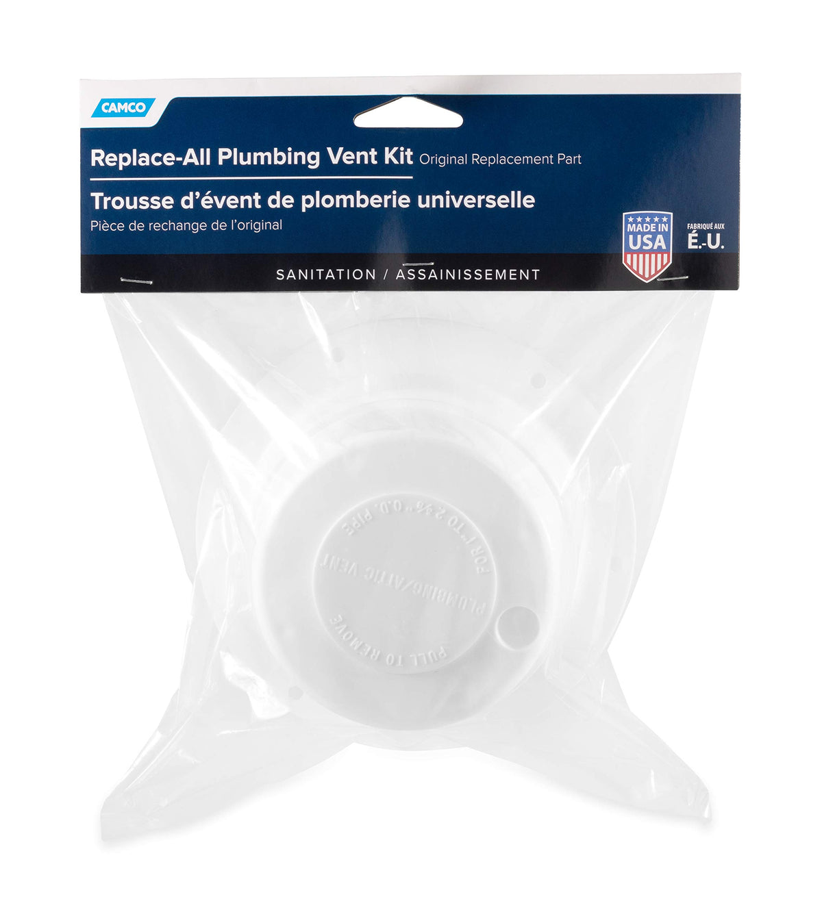 CAMCO 40033 Camco 40033 Replace All Plumbing Vent Kit (Polar White)