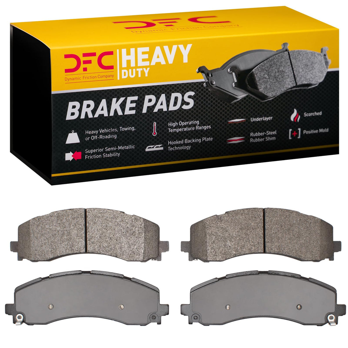 Dynamic Friction 1214-2225-00 DFC Rear Heavy Duty Brake Pads