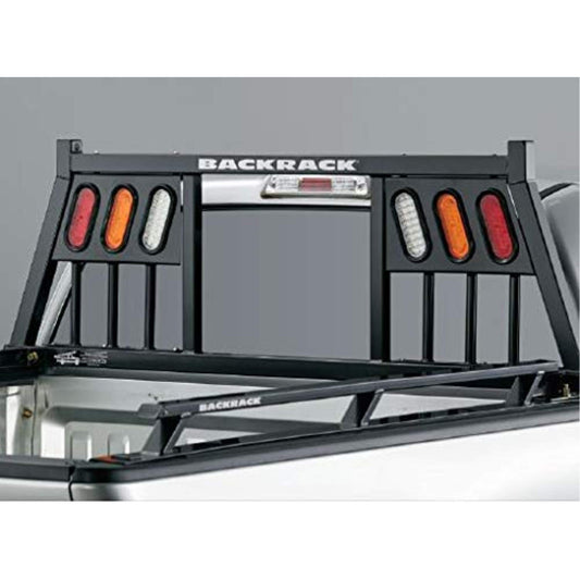 BACKRACK 148TL RealTruck BACKRACK Three Light Rack Frame Only | Black, No Drill | 148TL | 2001-2025 Chevrolet/GMC Silverado/Sierra 2500/3500HD; 2017-2025 Dodge RAM 1500/2500/3500; 2004-2025 Nissan Titan & Others