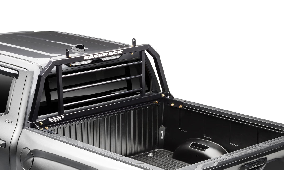 BACKRACK SRX800 RealTruck BACKRACK SRX Rack Non-Lighted Frame | Black, No Drill | SRX800 | Fits 2020-2025 Chevrolet/GMC Silverado/Sierra 2500/3500 HD; 2004-2025 Nissan Titan; 2000-2007 Toyota Tundra & Others