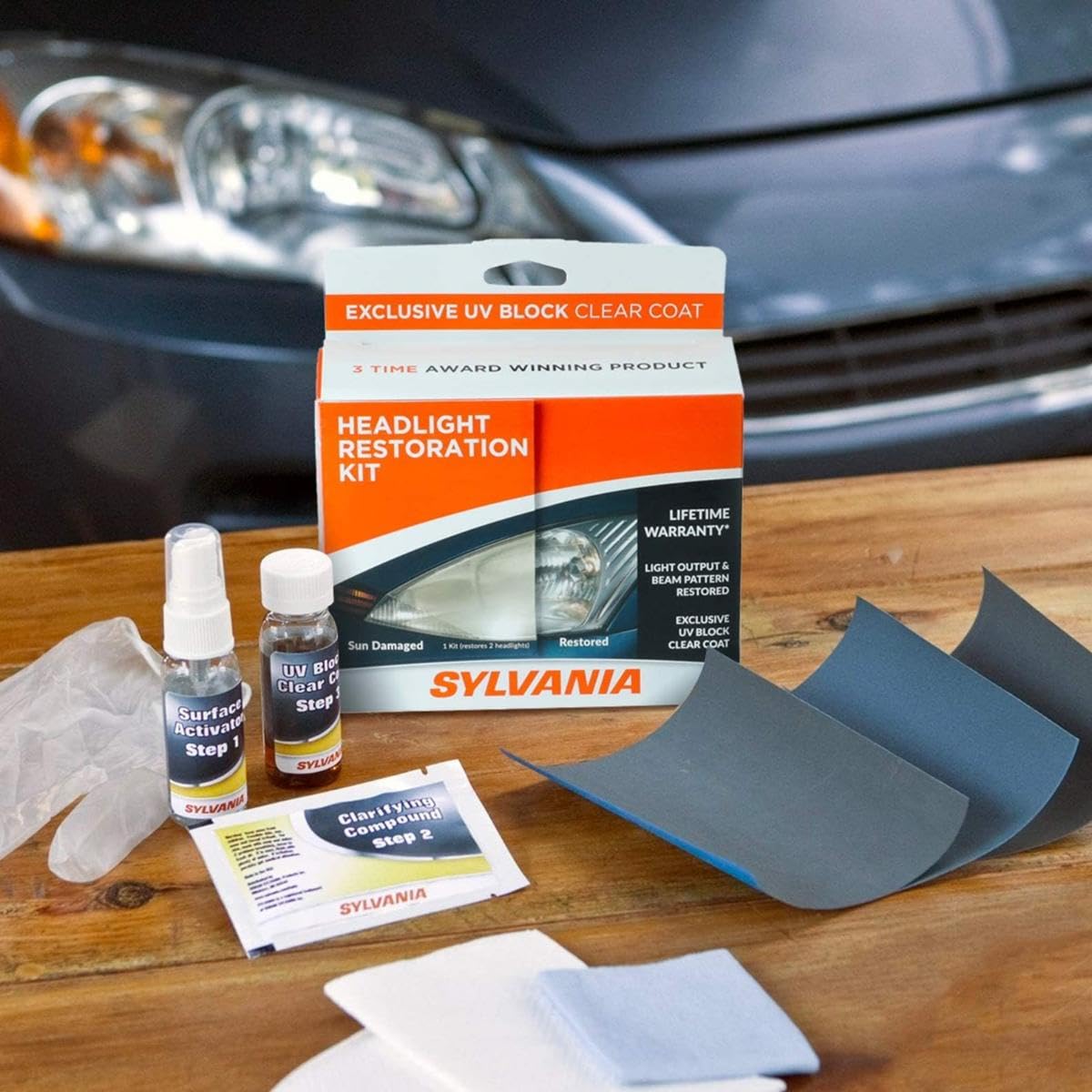 SYLVANIA HRK.BX SYLVANIA Headlight Restoration Kit, Restores to Like-New Condition