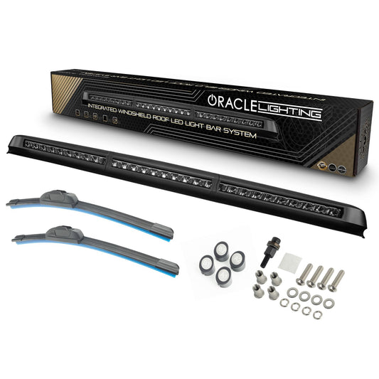 Oracle 5917-023 Oracle Lighting - Integrated Windshield Roof LED Light Bar System for Jeep Wrangler JL & Gladiator JT - Black