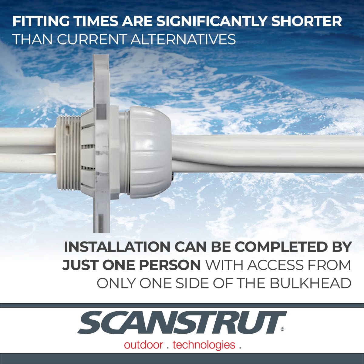 SCANSTRUT TBH-10 Scanstrut TBH-10 THROUGH BULKHEAD SEAL - UP TO 10 C