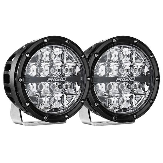 Rigid 36412 Rigid Industries 360-Series 6in LED Off-Road Spot Beam - RGBW (Pair)
