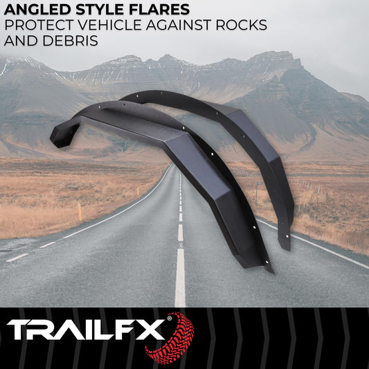TRAILFX BR007T TRAILFX Bronco Steel Angle Tube Fender - Front - Set of 2