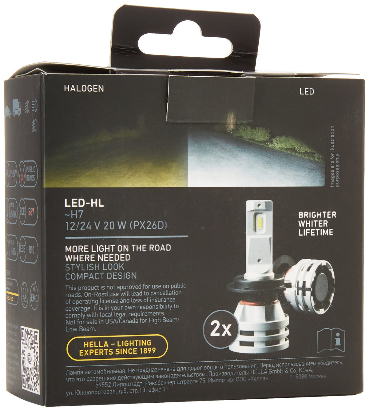 Hella 226971531 H7 LED Fog Light Bulb