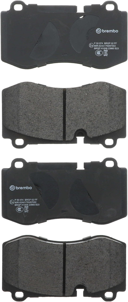 BREMBO P50074 Brembo P50074 Low-Met Front Disc Brake Pad Set MERCEDES-BENZ OE# A0044206220