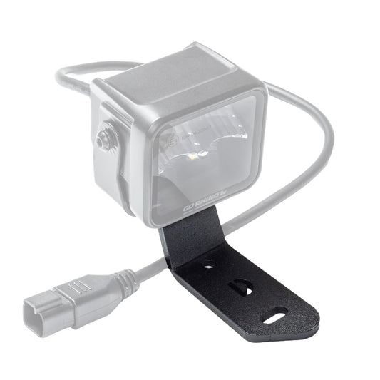 GO RHINO 732280T Go Rhino! XE Hood Hinge Cube Light Mount | Mild Steel, Textured Black | 732280T | Fits 2021-2023 Ford Bronco