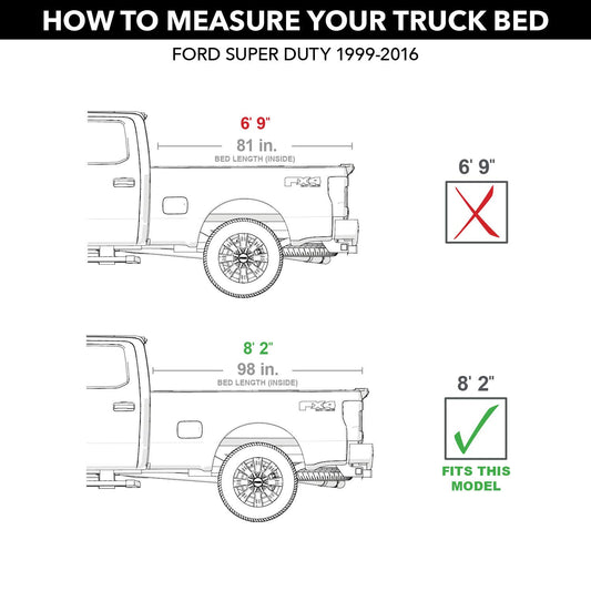 UNDERCOVER AX22025 RealTruck UnderCover ArmorFlex Hard Folding Truck Bed Tonneau Cover | AX22025 | Fits 2008 - 2016 Ford F-250/350 Super Duty 8' 2" Bed (98")
