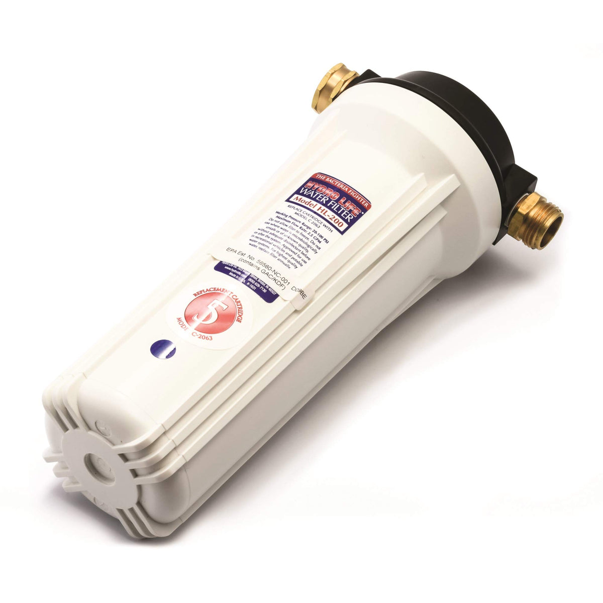 CAMCO 52141 Hydro Life Camco HL-200 External Filter Kit , Filters with KDF Media & GAC for Protection from Contaminants, (52141)
