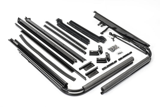 MASTERTOP 15433101 MasterTop - Soft Top Hardware Kit - Compatible with Jeep Wrangler YJ 1987-1995 - Complete Bow Assembly Door Surrounds - Style YJ Accessories Replacement Kit System - Door Frames Not Included
