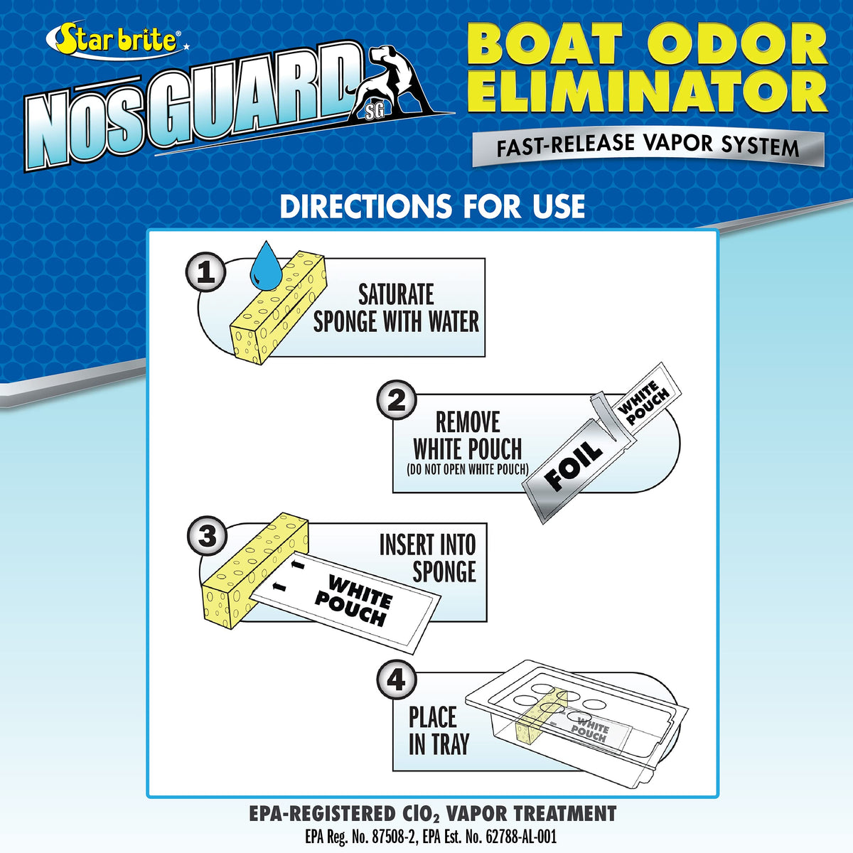 STAR BRITE 089990 STAR BRITE Nos Guard SG Mold/Mildew Odor Control Boat Odor Eliminator
