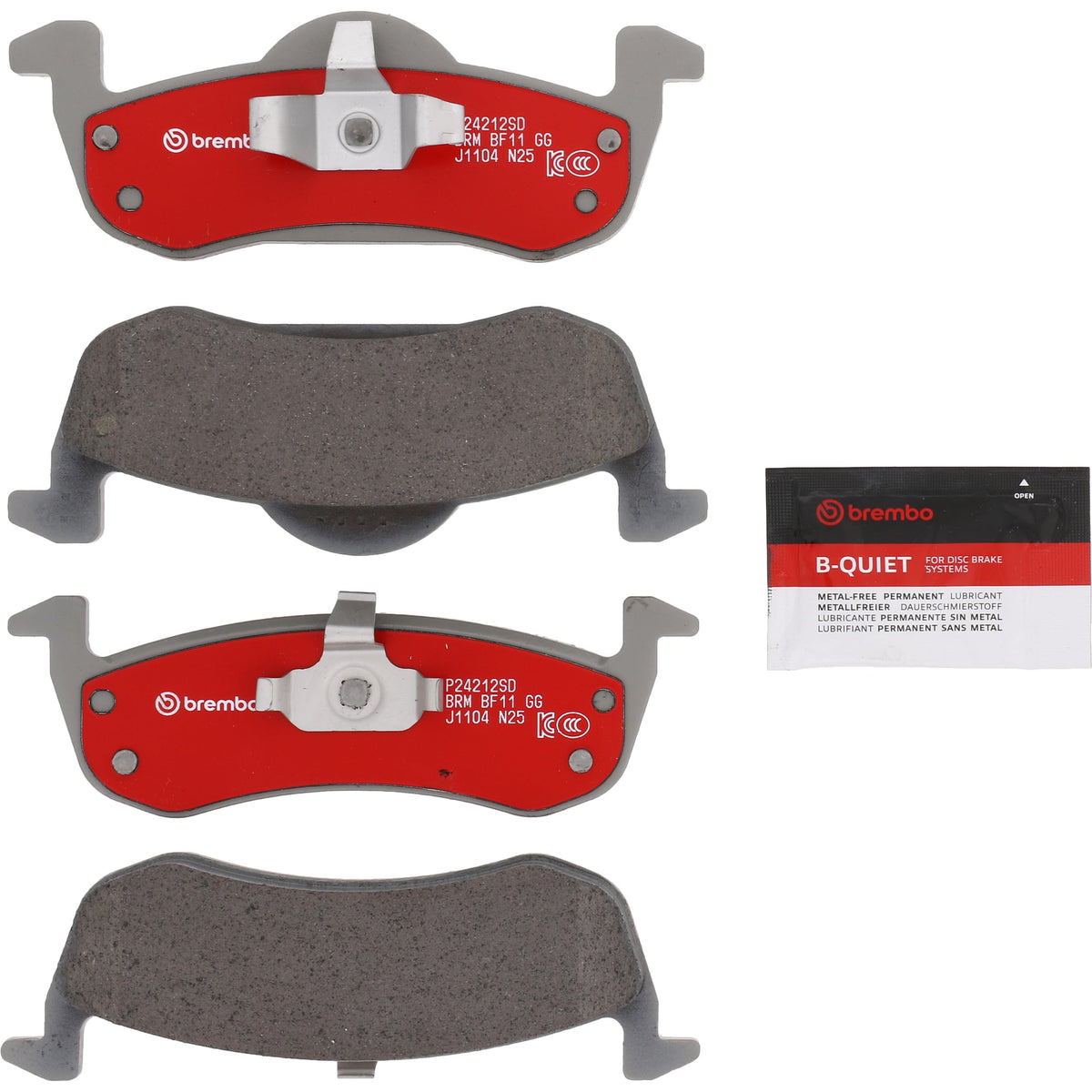 BREMBO P24157SD Brembo Disc Brake Pad Set Severe Duty P24212SD