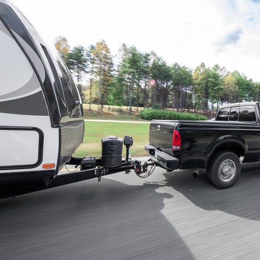 CAMCO 48731 Camco Eaz-Lift ReCurve R6 600lb Camper/RV Weight Distribution Hitch -Features Premium Adaptive Sway Control & 2-5/16" Hitch Ball w/15,000lb Max Rating - 800lb Max Tongue Weight Rating (48731)