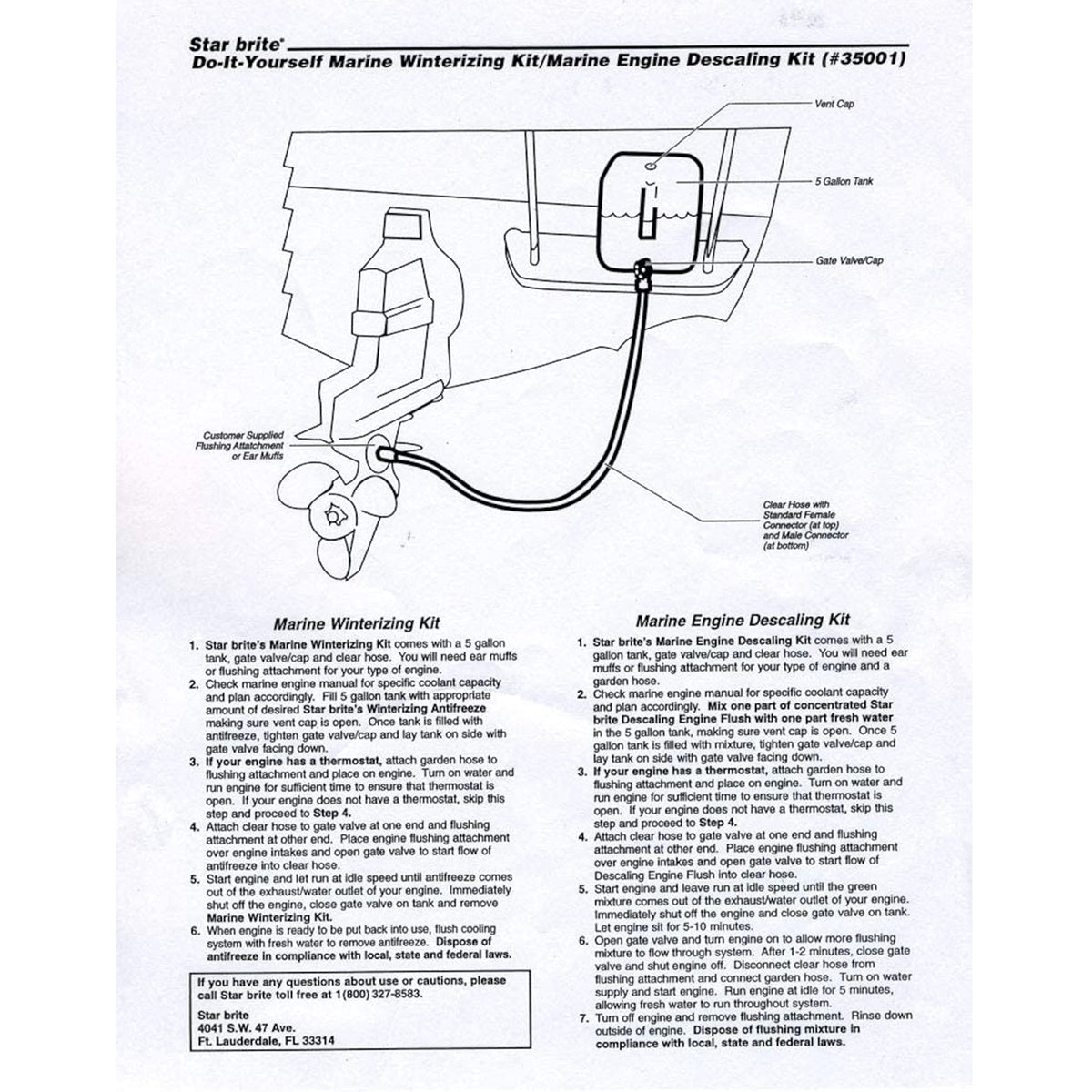 STAR BRITE 035001 STAR BRITE DIY Winterizing & Engine Descaling Kit