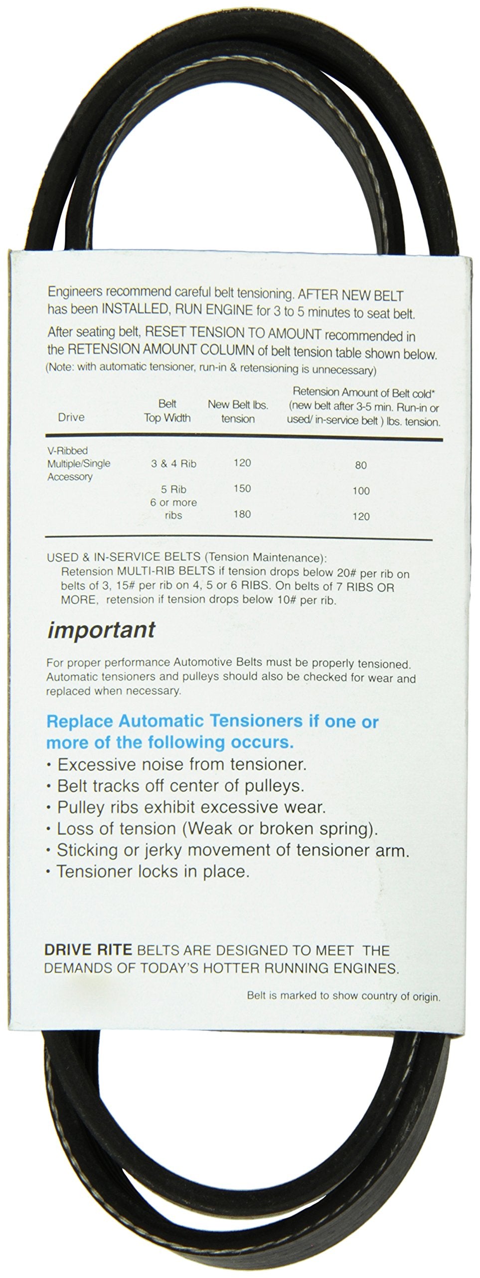 Dayco 5050405DR Serpentine Belt