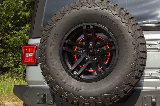 RUGGED RIDGE 11585.06 Rugged Ridge Third Brake Light Ring for Jeep Wrangler JL/JLU | LED-Illuminated, Waterproof Connectors | 11585.06 | Fits 2018-2025 Jeep Wrangler JL/JLU