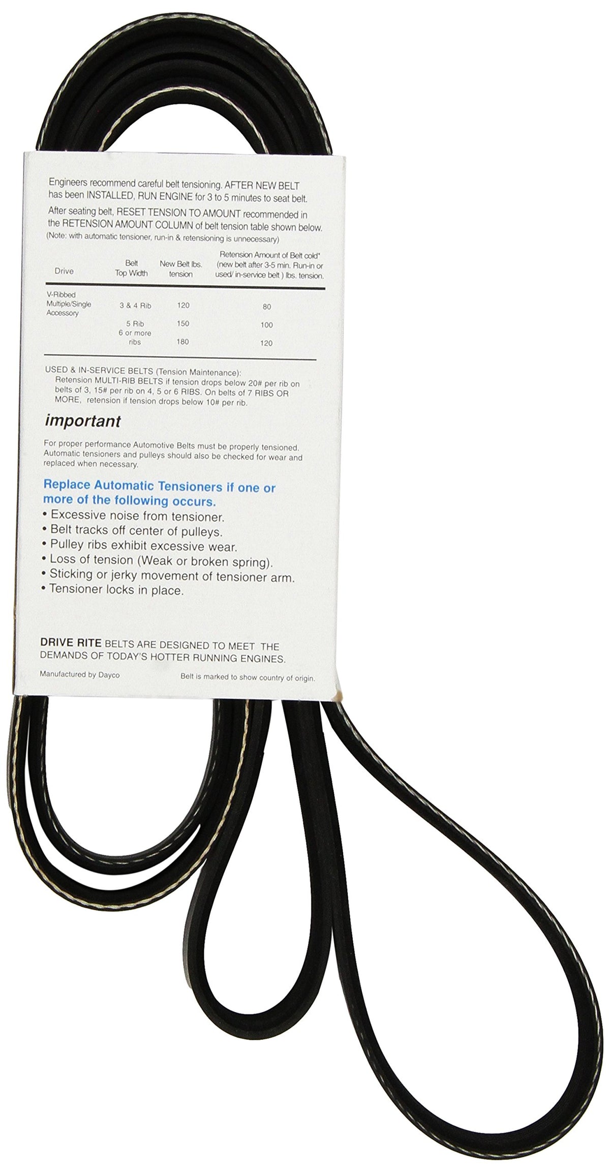 Dayco 5060870DR Serpentine Belt