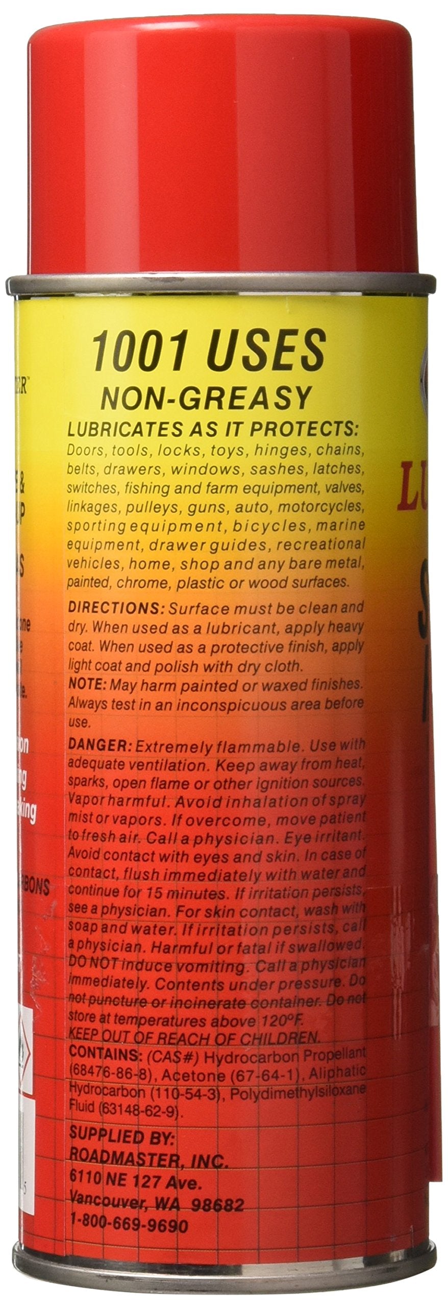 ROADMASTER 747 Roadmaster 747 Lubemaster Silicone Spray Compatible with All Tow Bars & Towing Equipment | Reduces Friction & Prevents Rust or Corrosion | Keeps Tow Bars Operating Smoothly