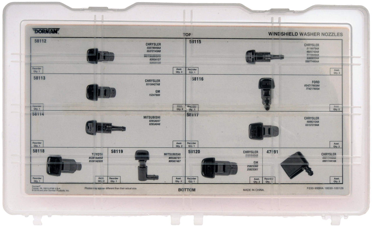 Dorman 030-999 Washer Nozzle Tech Tray Universal Fit