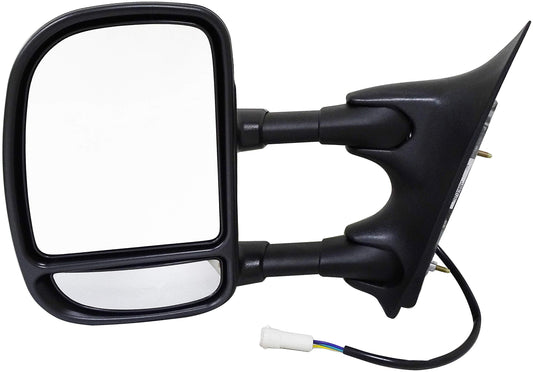 DORMAN 955-363 Dorman 955-363 Driver Side Power Door Mirror - Folding, Telescopic, Round Plug Compatible with Select Ford Models, Black