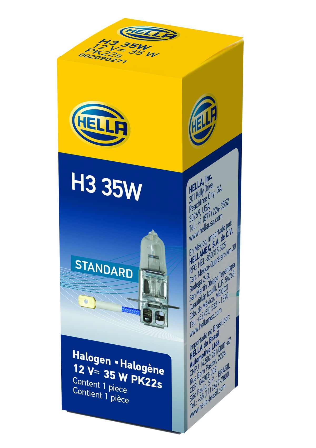 HELLA H3 35W HELLA H3 35W Standard Halogen Bulb, 12 V