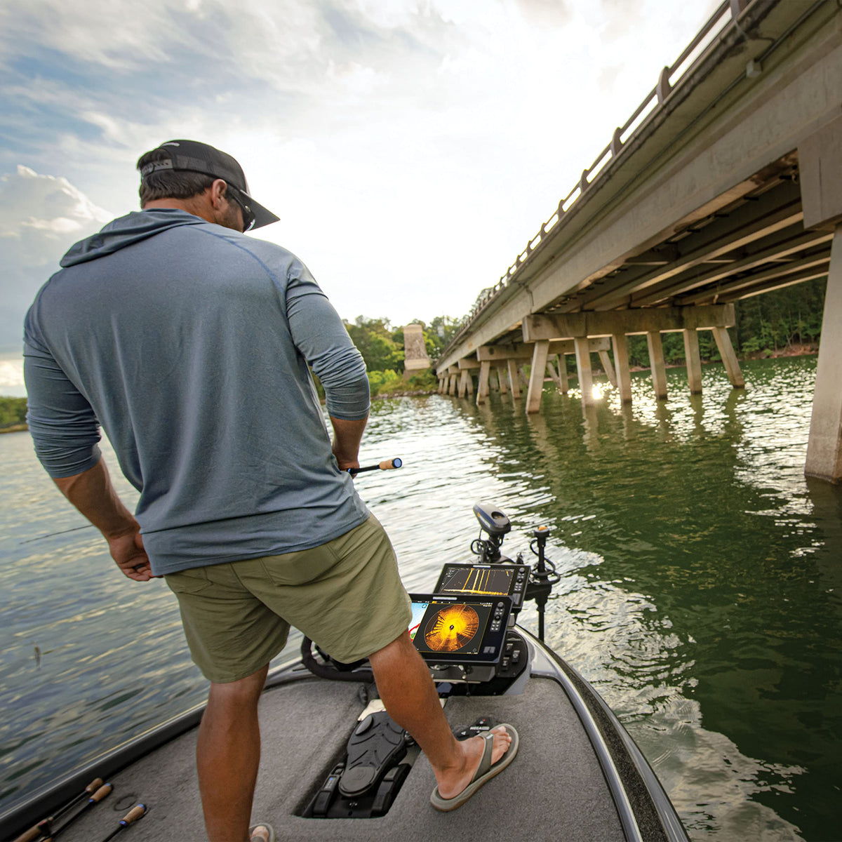 HUMMINBIRD 740211-1 Humminbird MEGA Live TargetLock and MEGA 360 Dual Mount for Ultrex Trolling Motors