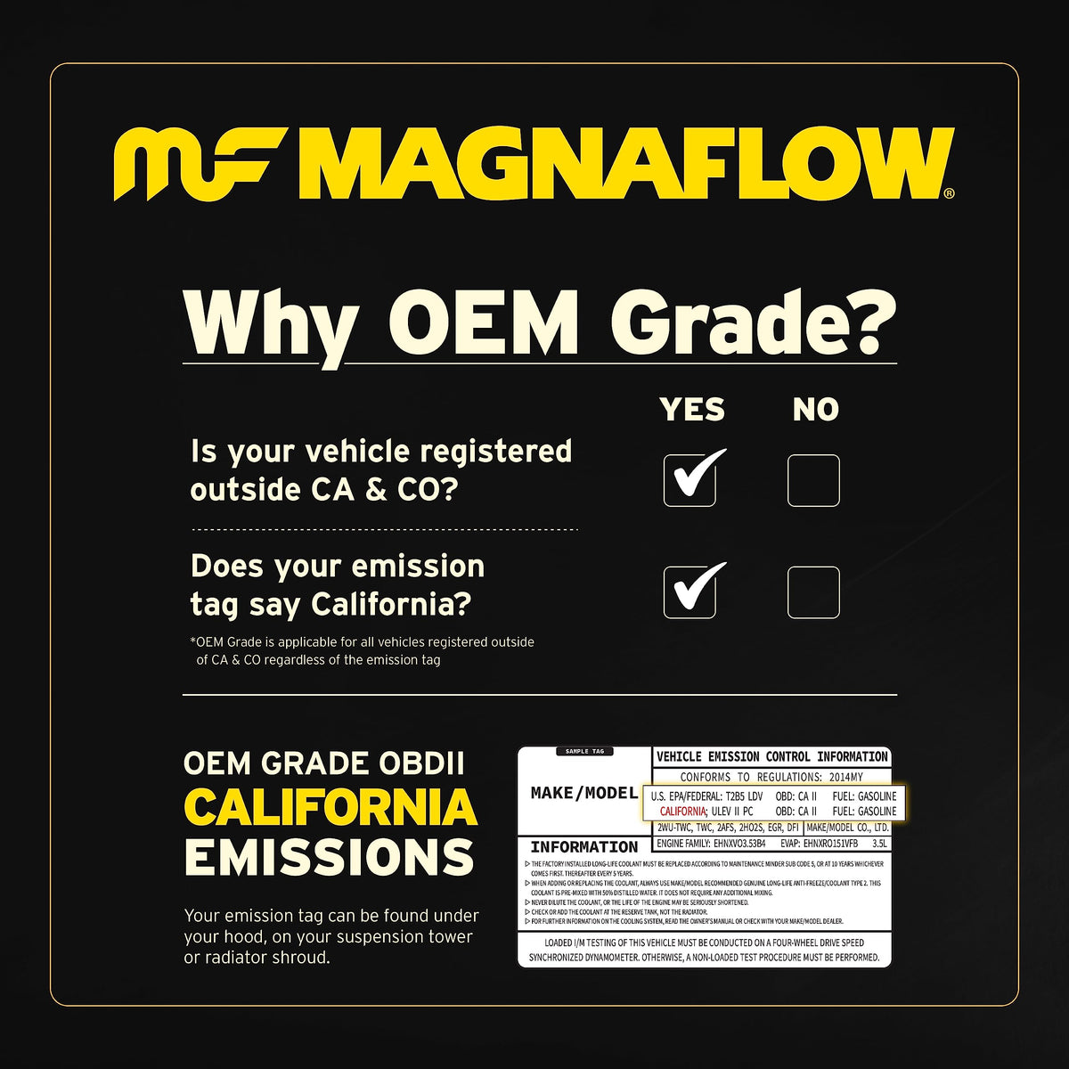 MagnaFlow Exhaust Products 51354 MagnaFlow Universal Catalytic Converter 51354 (Federal/EPA Compliant)
