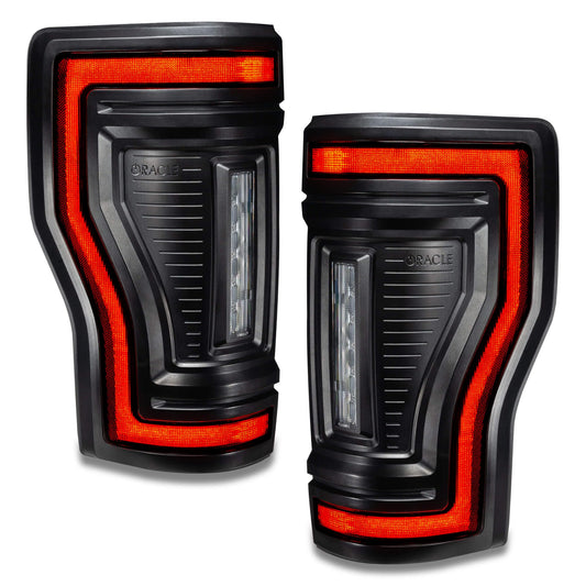 Oracle 5896-504-T Oracle Lighting - Black Series Flush Mount LED Tail Lights for 2017-2022 Ford F-250/350 Superduty - Tinted Lens