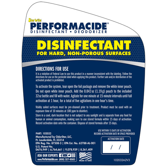 STAR BRITE 102032 STAR BRITE Performacide Ready to Use Solution Disinfectant