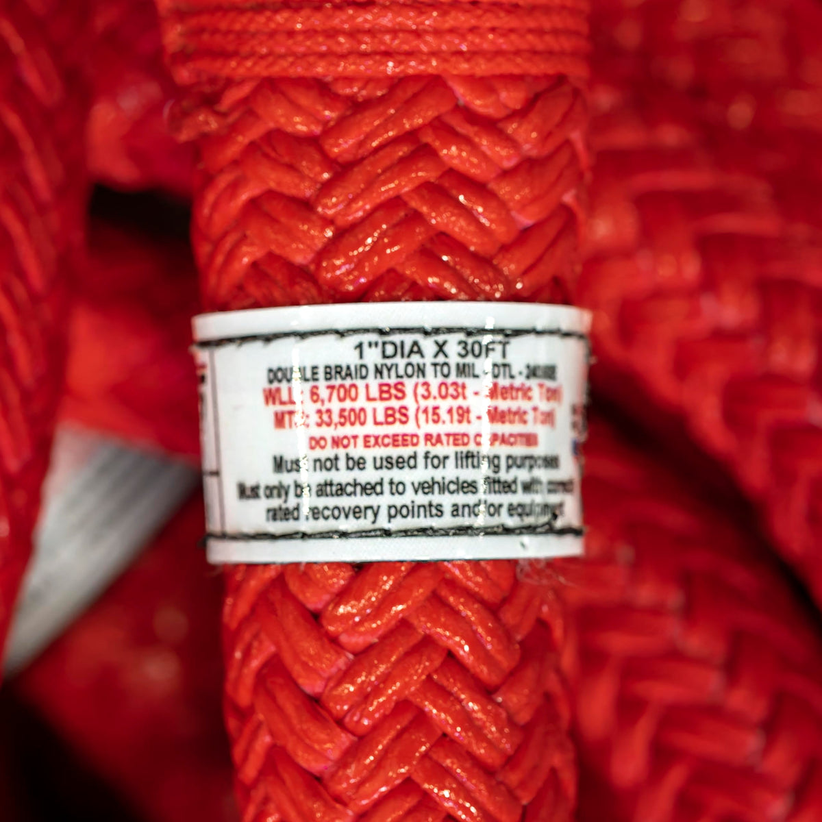 FACTOR 55 00559 Factor 55 Extreme Duty Kinetic Energy Recovery Rope, 1" Diameter x 30' Length