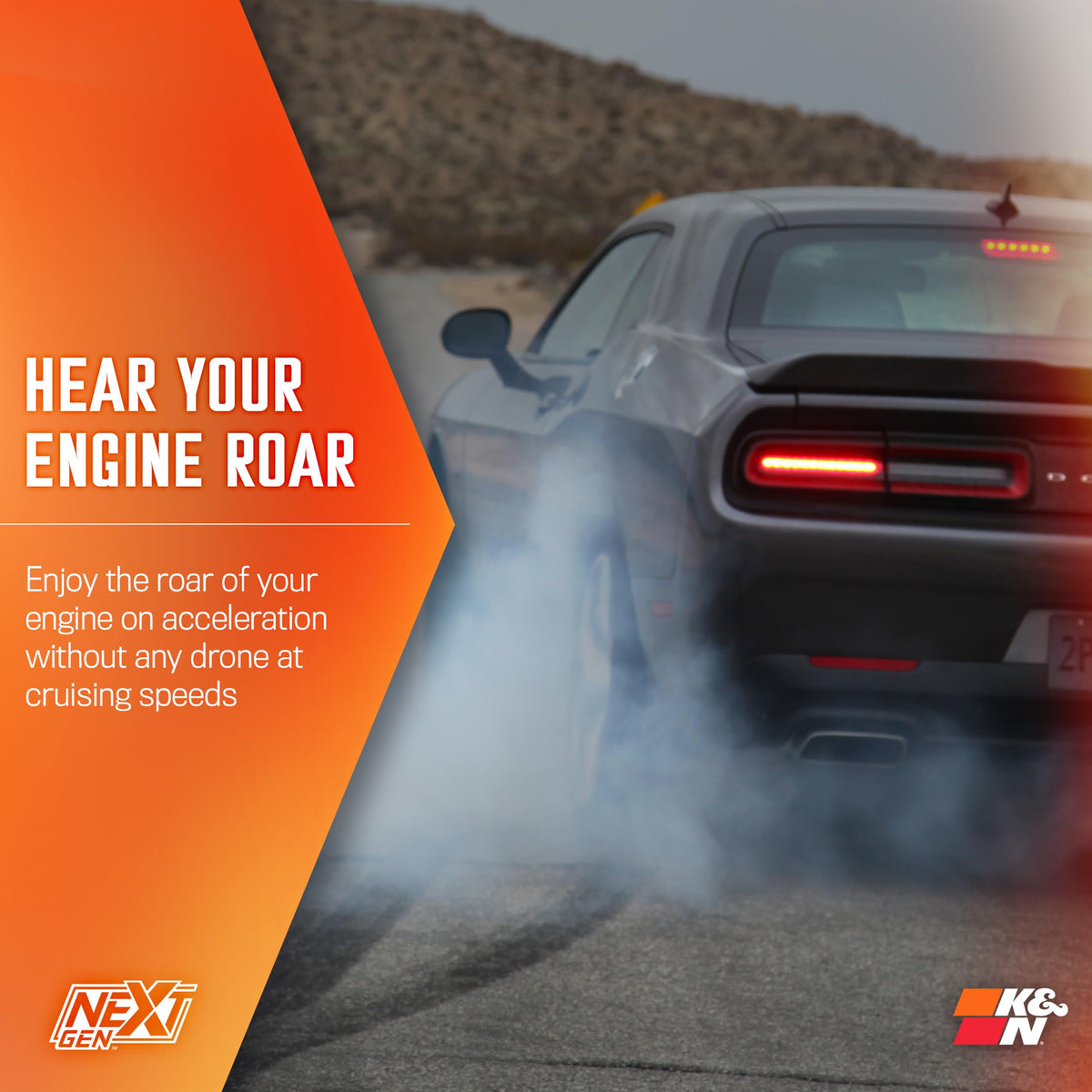 K&N FILTER 50-2545 K&N NextGen Cold Air Intake System: High-Flow Cotton Filter: Compatible with 2011-2023 DODGE/CHRYSLER; Challenger; Charger; 300; 50-2545