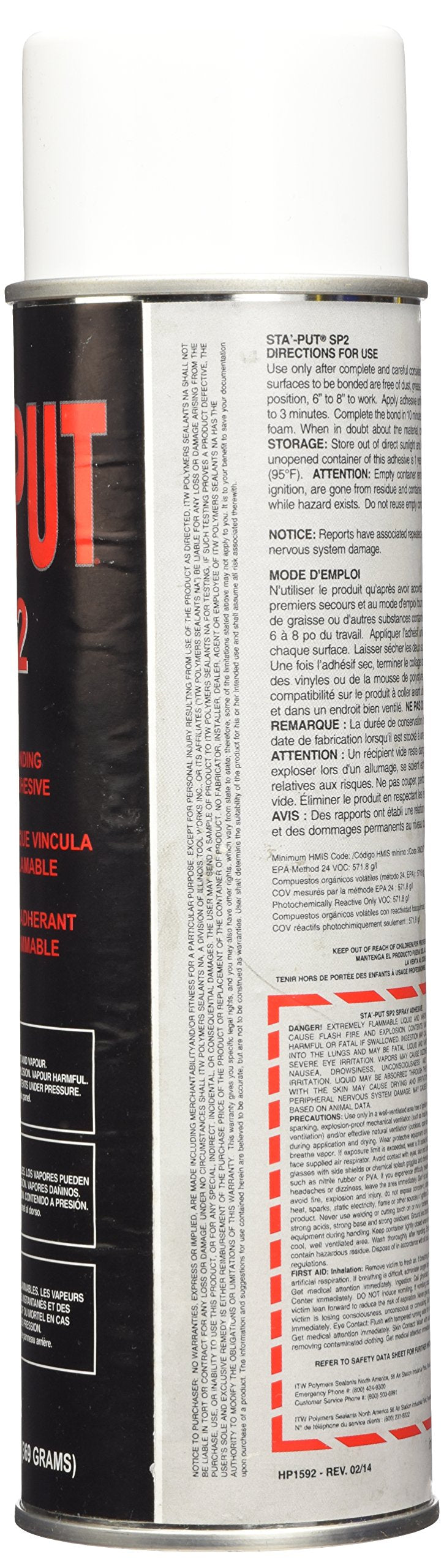 AP PRODUCTS 001-SP213ACC AP Products 001-SP213ACC Spray Adhesive - 13 fl. oz.