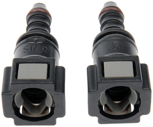 DORMAN 800-188 Dorman 800-188 Quick Connector 5/16 In. Steel TO 6mm Nylon 180 with O ring, 2 Pack