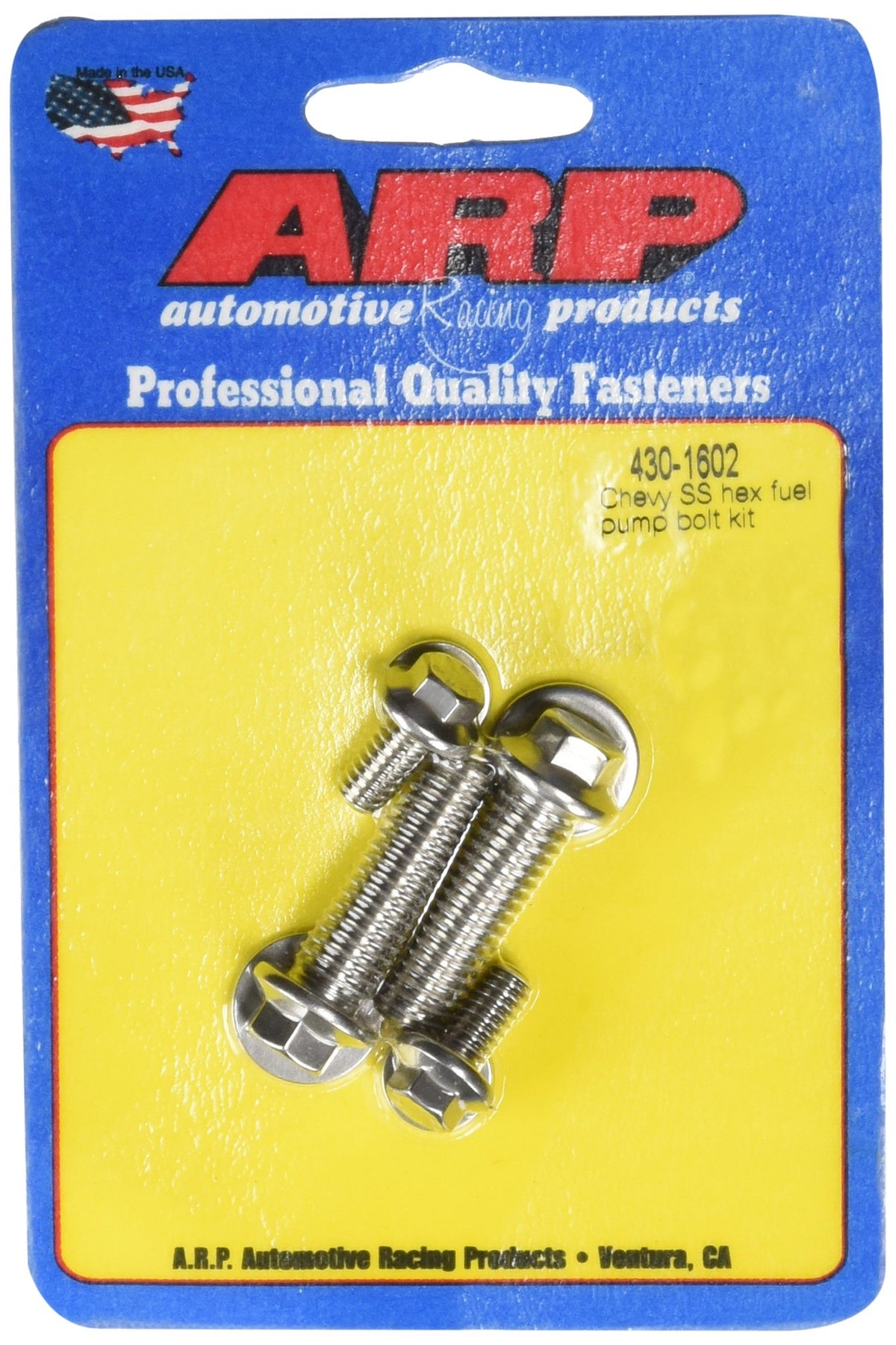 ARP 430-1602 ARP 4301602 Stainless 300 Hex Fuel Pump Bolt Kit