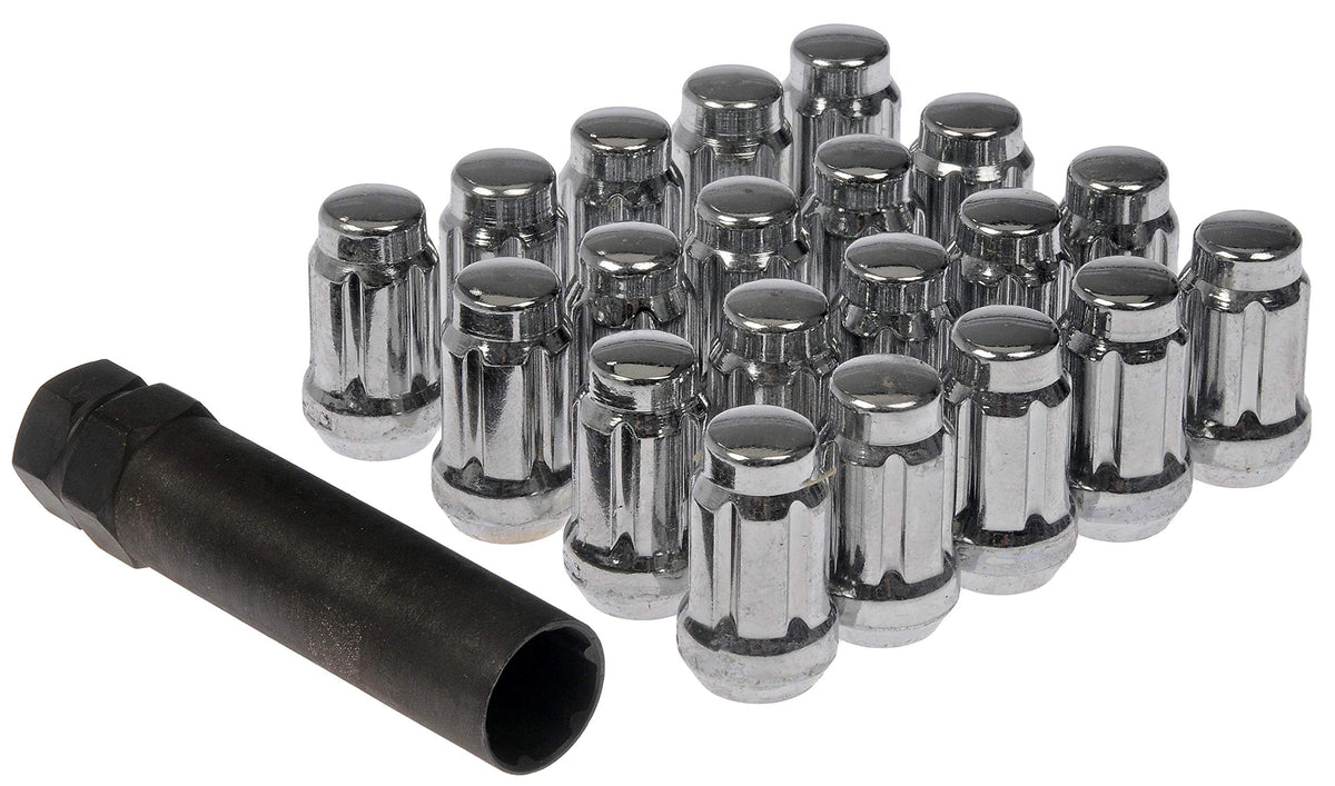 Dorman 711-655 Chrome Spline Drive Acorn Nut Set M14-1.50
