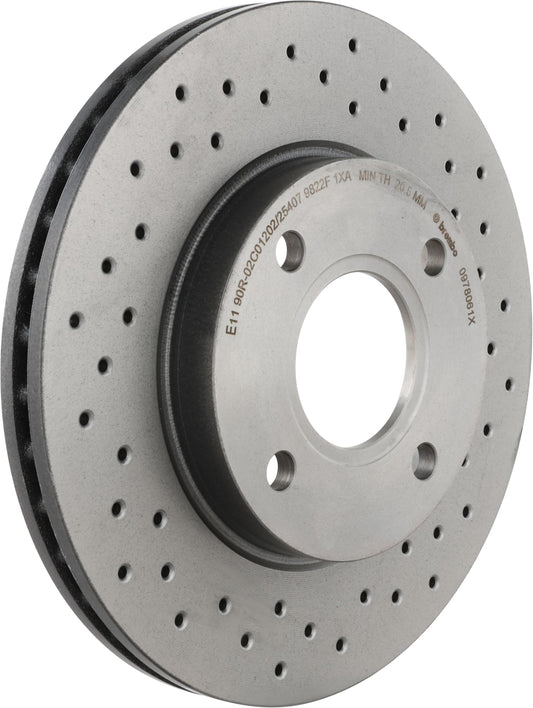 BREMBO 0978061XC02 Brembo 09.7806.1X Xtra UV Coated vented drilled Front Brake Rotor FORD/FORD AUSTRALIA/MAZDA OE# 1522230