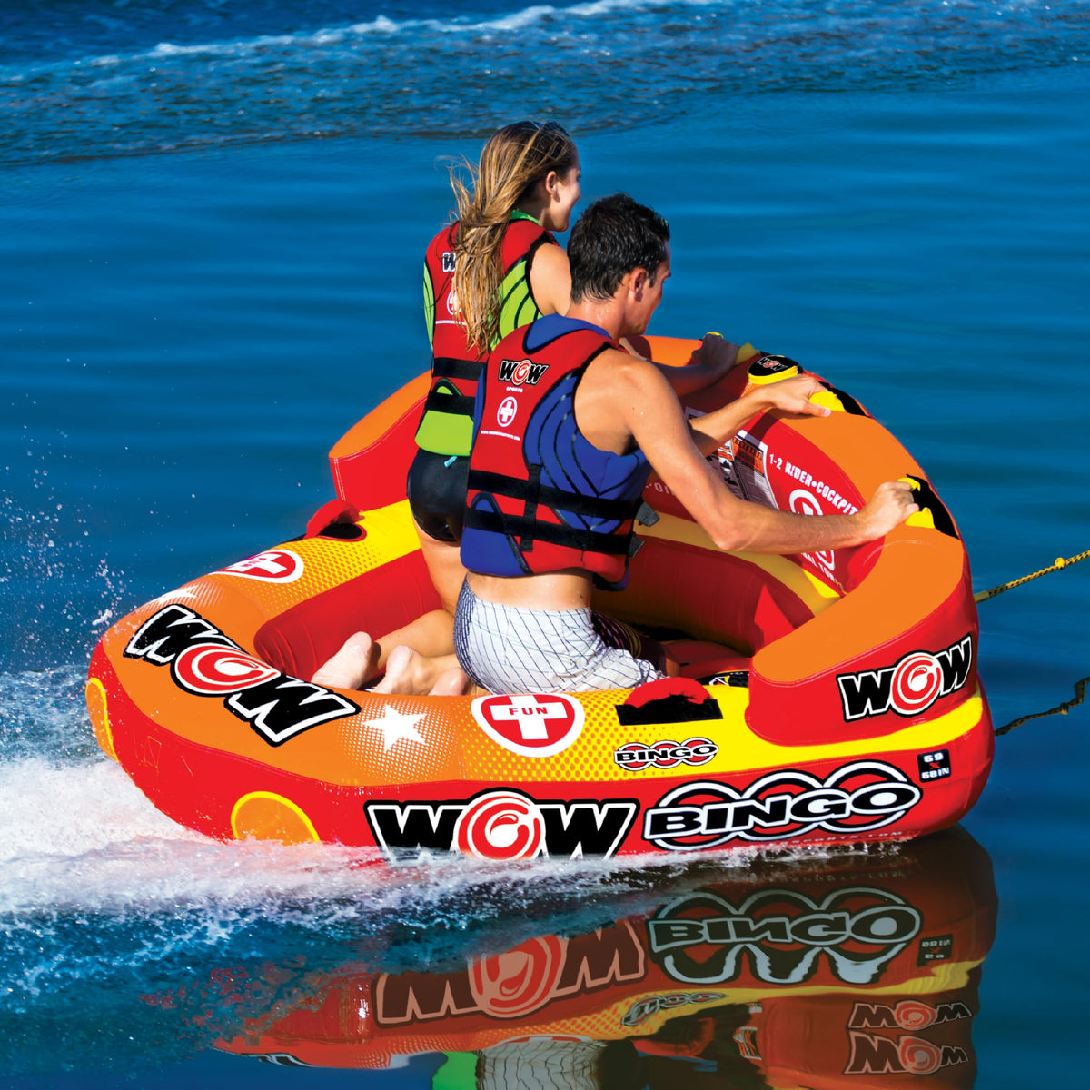 WOW SPORTS 14-1060 WOW Sports Bingo Cockpit Towable Tube - 1-2 Person