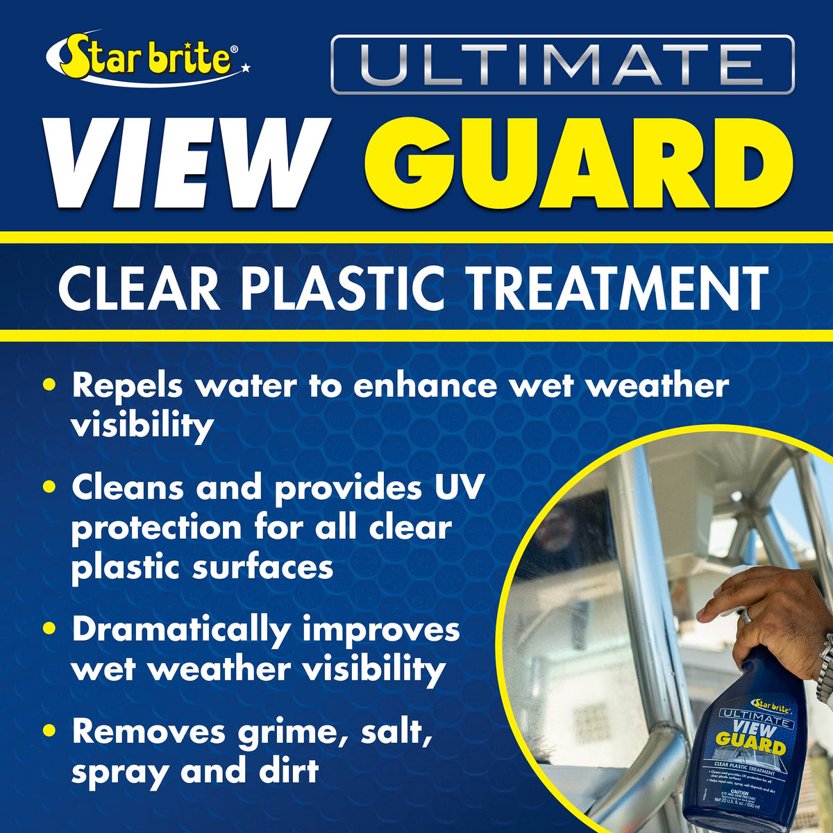 STAR BRITE 095222 Star Brite 095222 ULTIMATE VIEW GUARD CLEAR PLASTIC T
