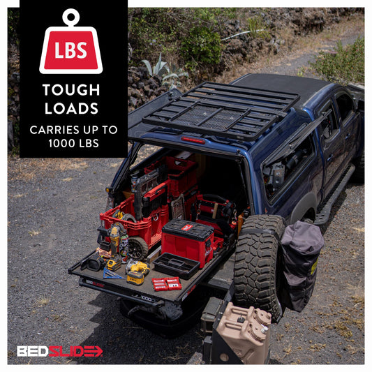 Bedslide 10-9548-CLB BEDSLIDE Classic (95" X 48") – 10-9548-CLB – Durable Sliding Truck Bed Cargo Organizer – Made in The USA, 1,000 lb Capacity (Black)