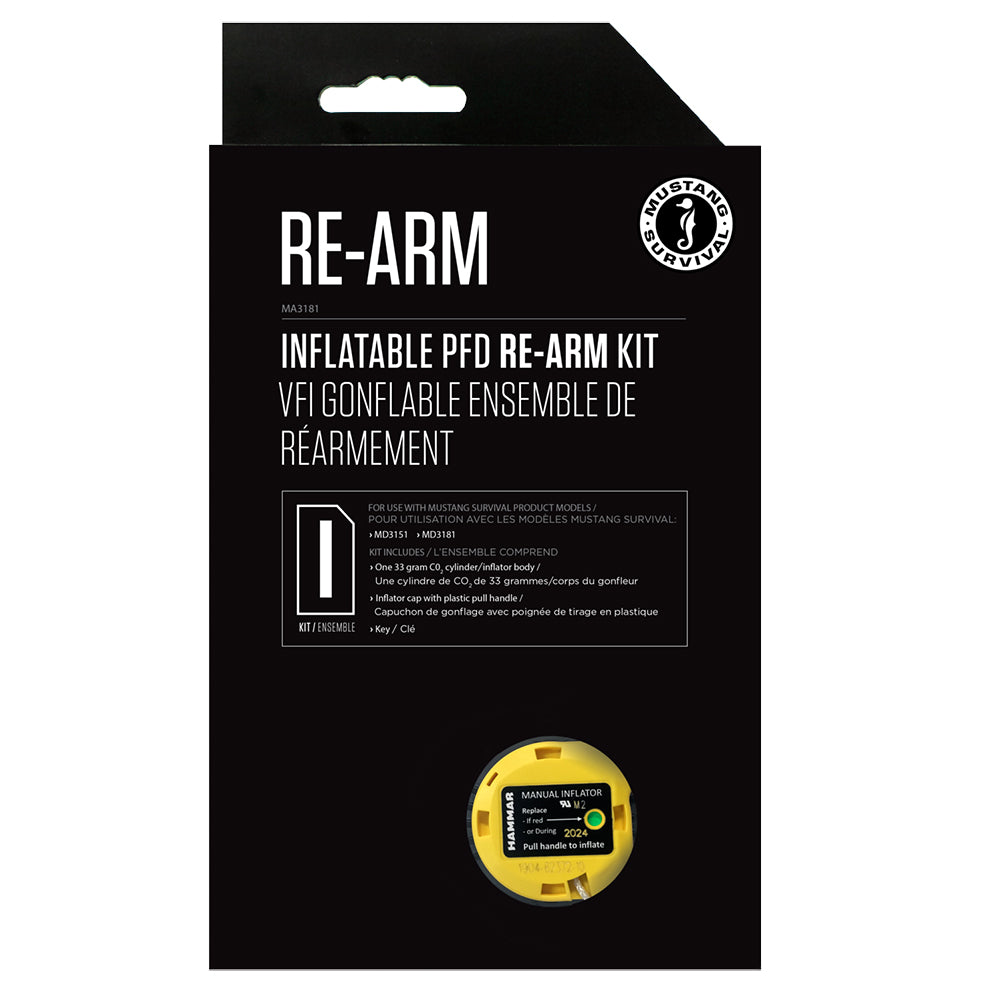 Mustang Survival MA3181-0-0-101 Mustang Re-Arm Kit I 33g Hammar - Manual